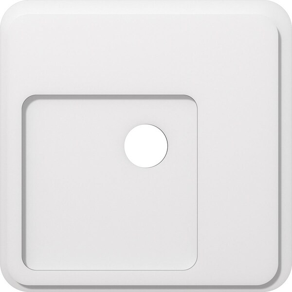 Ekena Millwork Lucan Architectural Grade PVC Contemporary Ceiling Medallion, 20"OD x 3"ID x 7"C x 1"P CMP20LN-03000 - main